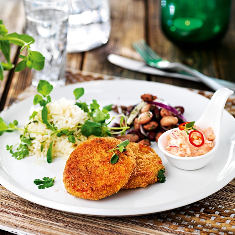 Vegetarisk green burger