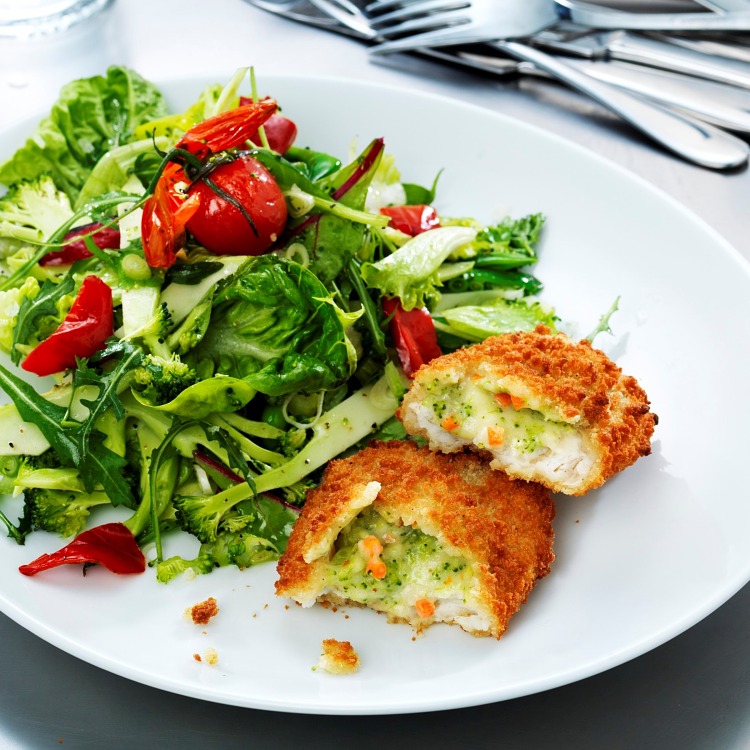 Fylld rödspätta med broccoli och ost, MSC-märkt