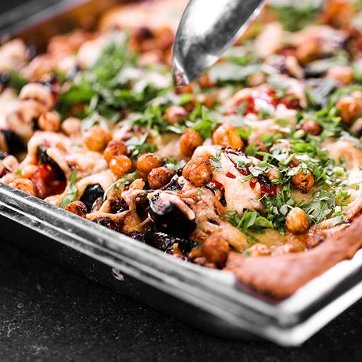 Taco och kikärtspaj på gastrobleck