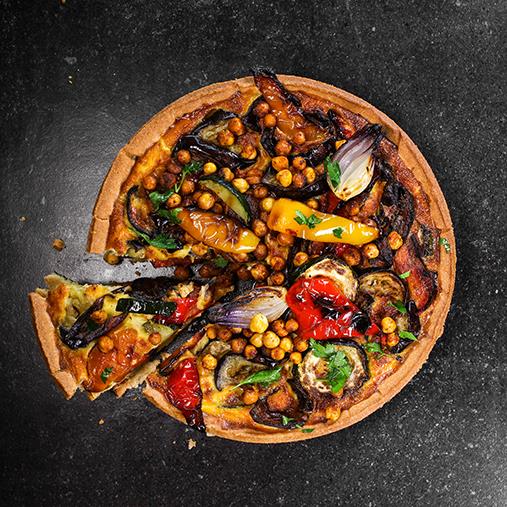 Taco och kikärtspaj