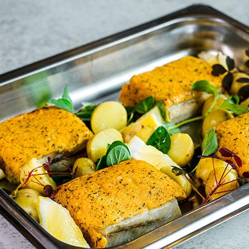 Fisk Bordelaise med ekologisk topping