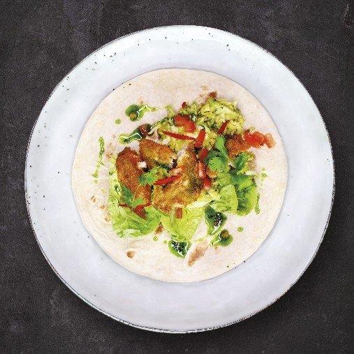 Fisktacos med avocado och senapsröra