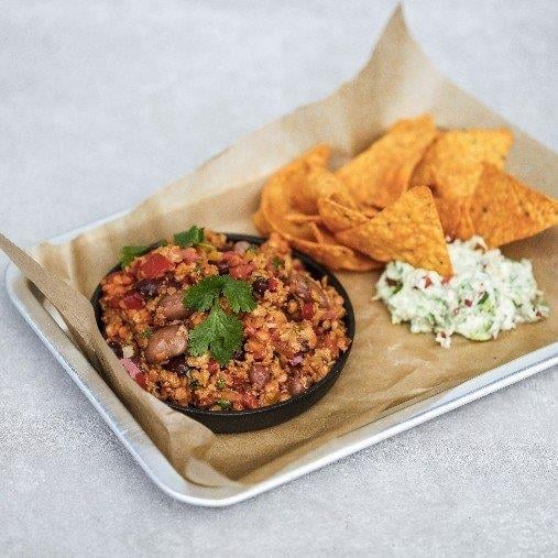 Het Pease dipp med nachos