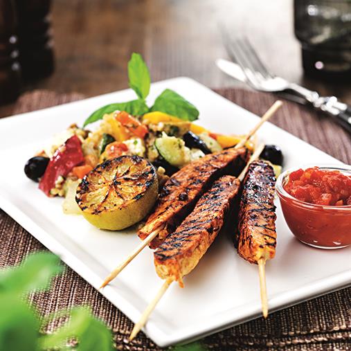 Quornspett med ingefära/tomatsås och bulgurpytt