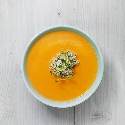 Morotsoppa med fröboll